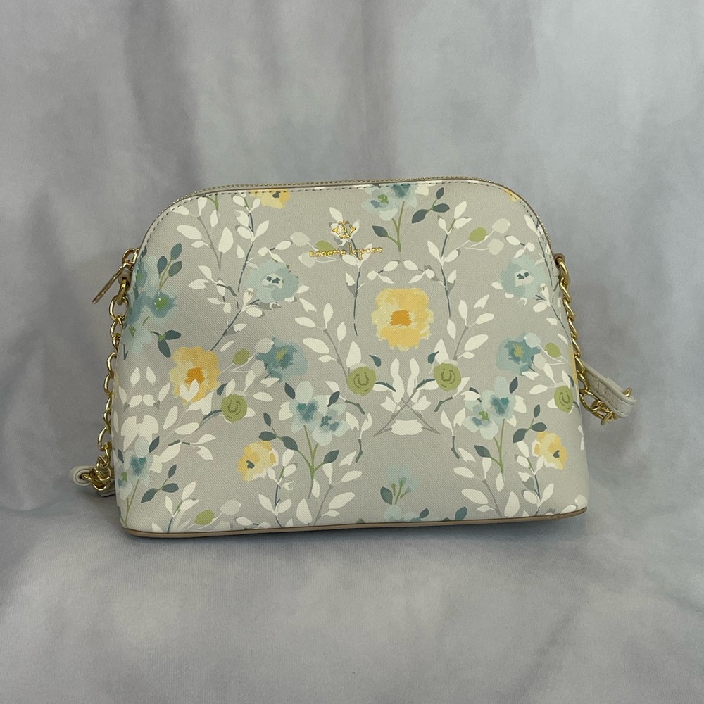 Nanette Lepore Floral Crossbody Bag - Yellow and Blue Accents